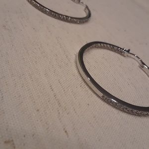 Chloe + Isabel pave hoop earrings